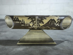 Altavoz de bambú Amalur – Tallado BOROBUDUR