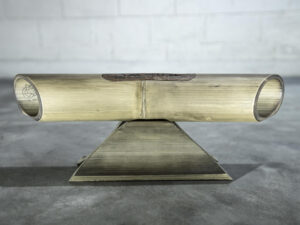 Altavoz de Bambú Blanco Liso