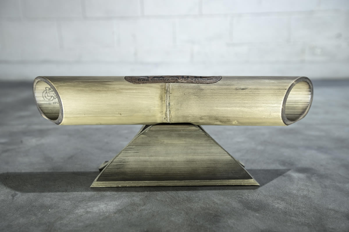 Altavoz de Bambú Blanco Liso