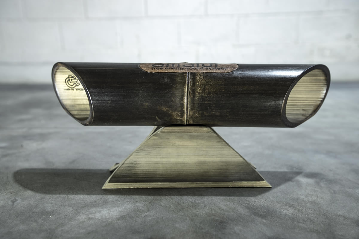 Altavoz de bambú Amalur Negro liso